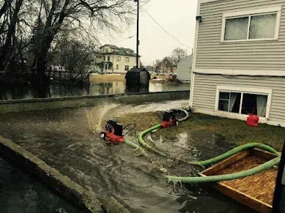 A Rockingham County home after storm and river flooding near Madison, NC